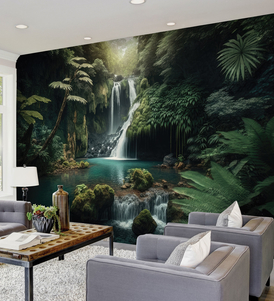 Beautiful Tropical Waterfall