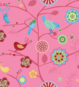 Birds Flocking On Tree