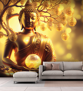 Buddha under The Golden Tree