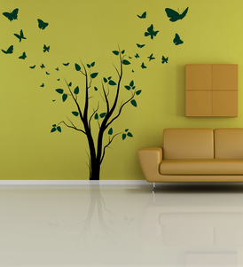 Butterfly On The Tree