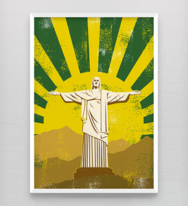 Christ Statue Poster