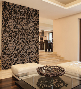 Earthy Embroidery Wall