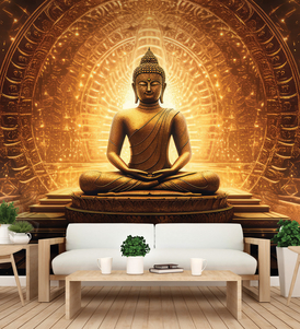 Meditating Golden  Buddha