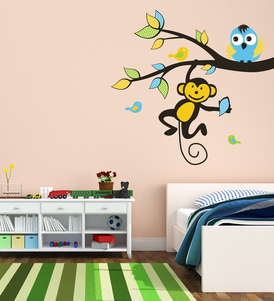 Monkey Hanging on Branch