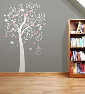 Ornamental Flowers with Butterflies