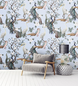 The Peacocks And Birds