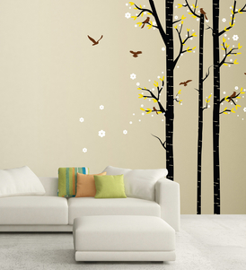 Tree with Flying Flowers