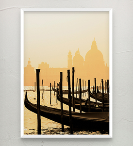 Venetian Wooden Boats Poster