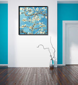 White Flowers in Blue Sky