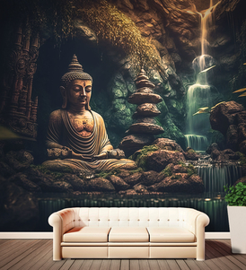 Zen Garden With Buddha
