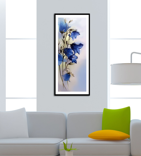 Pastel Blue Flowers - 2447 - Wallskin