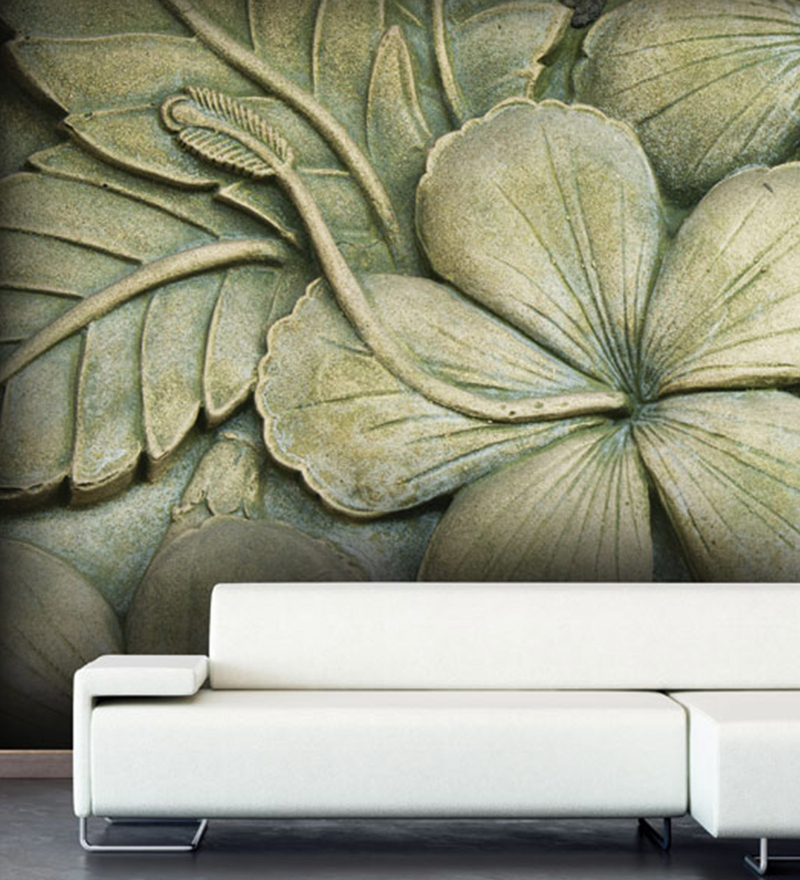 Floral Brick Art 46 Wallskin
